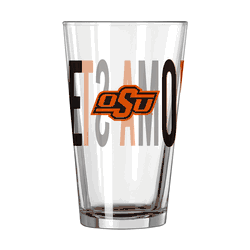 Oklahoma State Cowboys 16oz Overtime Pint Glass
