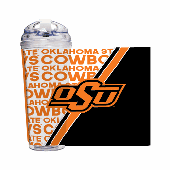 Oklahoma State Cowboys 24 Oz Hinged Lid Tumbler
