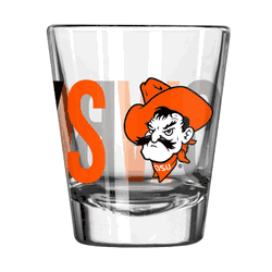 Oklahoma State Cowboys 2oz Overtime Shot Glass