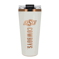 Oklahoma State Cowboys 32oz Crme and Copper Big Slim Tumbler with Straw