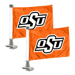 Oklahoma State Cowboys Ambassador Car Flags - 2 Pack Mini Auto Flags, 4in X 6in