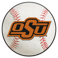 Oklahoma State Cowboys Baseball Rug - 27in. Diameter