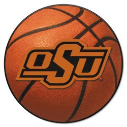Oklahoma State Cowboys Basketball Rug - 27in. Diameter