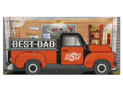 Oklahoma State Cowboys Best Dad Truck 6x12 Sign
