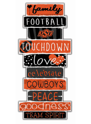 Oklahoma State Cowboys Celebrations Stack 24" Sign