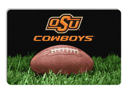Oklahoma State Cowboys Classic Football Pet Bowl Mat - L