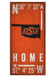 Oklahoma State Cowboys Coordinate 6x12 Sign