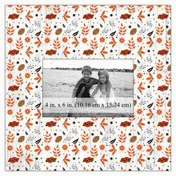 Oklahoma State Cowboys Floral Pattern 10x10 Frame
