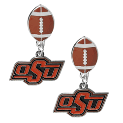 Oklahoma State Cowboys Football Stud Earrings