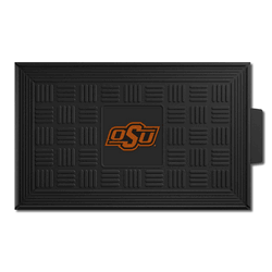 Oklahoma State Cowboys Heavy Duty Vinyl Medallion Door Mat - 19.5in. x 31in.