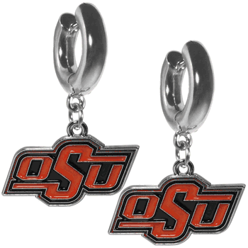 Oklahoma State Cowboys Huggie Hoop Earrings