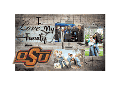 Oklahoma State Cowboys I Love my Family Clip Frame