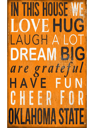 Oklahoma State Cowboys In This House Sign