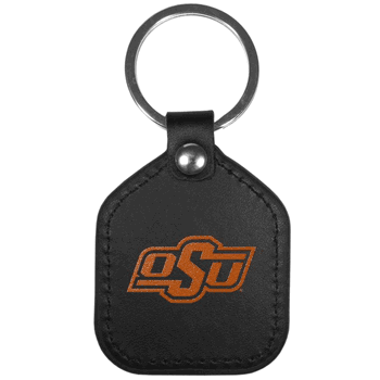 Oklahoma State Cowboys Leather Square Key Chains