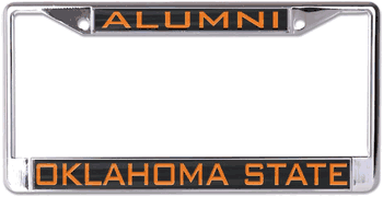 Oklahoma State Cowboys License Plate Frame - Inlaid - Alumni
