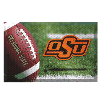 Oklahoma State Cowboys Rubber Scraper Door Mat