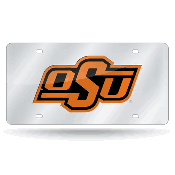 Oklahoma State Cowboys Silver Laser Cut Tag