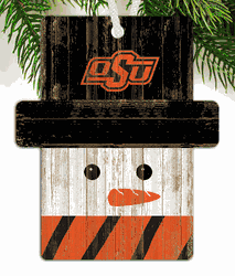 Oklahoma State Cowboys Snowman Ornament