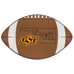 Oklahoma State Cowboys Southern Style Football Rug - 20.5in. x 32.5in.