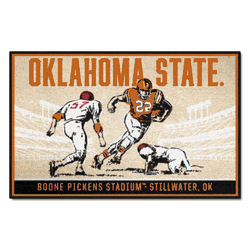 Oklahoma State Cowboys Starter Mat Accent Rug - 19in. x 30in. Ticket Stub Starter Mat