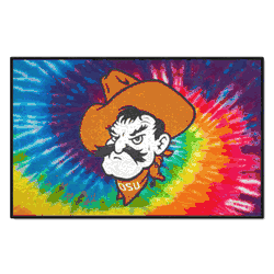 Oklahoma State Cowboys Tie Dye Starter Mat Accent Rug - 19in. x 30in.
