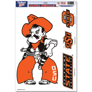 Oklahoma State Cowboys Ultra Decal 11in x 17in Mascot