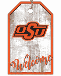Oklahoma State Cowboys Welcome Team Tag 11x19 Sign