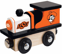 Oklahoma State Cowboys Wood Train Engine