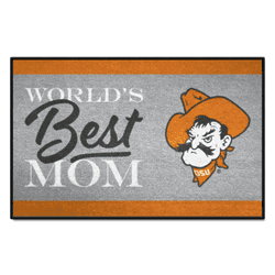 Oklahoma State Cowboys World's Best Mom Starter Mat Accent Rug - 19in. x 30in.