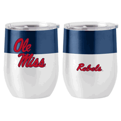 Ole Miss 16oz Colorblock Stainless Curved Beverage
