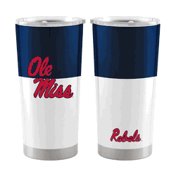 Ole Miss Colorblock 20oz Stainless Tumbler