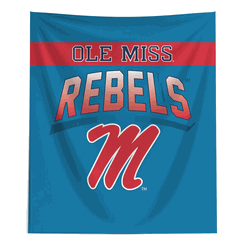 Ole Miss Rebels NCAA Bevel Printed Wall Hanging 50x60 inches
