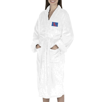 Ole Miss Rebels NCAA White Out Silk Touch Robe Small/Medium