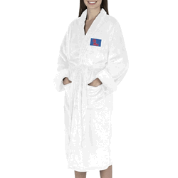 Ole Miss Rebels NCAA White Out Silk Touch Robe Small/Medium