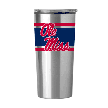 Ole Miss Stripe 20 oz Fusion Tumbler
