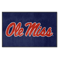 Ole Miss4X6 High-Traffic Mat with Durable Rubber Backing - Landscape Orientation