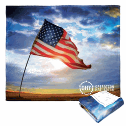 Operation Hat Trick Operation Hat Trick Flag Glare Silk Touch Throw Blanket 50x60 Inches