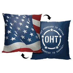 Operation Hat Trick Operation Hat Trick Flag Sway  Throw Pillow 18 x 18 Inches