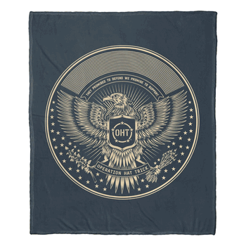 Operation Hat Trick Operation Hat Trick Signal Silk Touch Throw Blanket 50x60 Inches