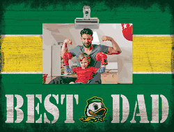 Oregon Ducks 10" x 8" Best Dad with Stripe Clip Frame