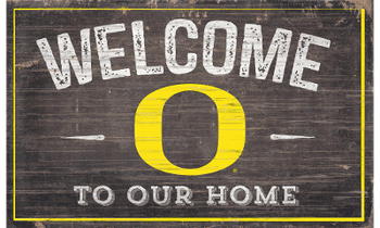 Oregon Ducks 11X19 Welcome to Our Home Sign