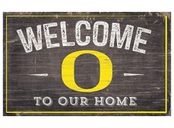 Oregon Ducks 11X19 Welcome to Our Home Sign