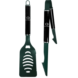 Oregon Ducks 2 pc Color and Black Tailgate BBQ Set