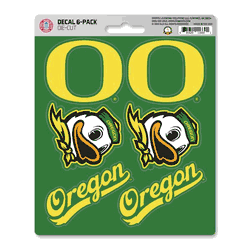 Oregon Ducks 6 Count Mini Decal Sticker Pack