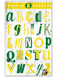 Oregon Ducks Alphabet 11x19 Sign