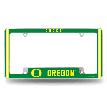 Oregon Ducks Alternate Design All Over Chrome Frame