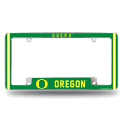 Oregon Ducks Alternate Design All Over Chrome Frame
