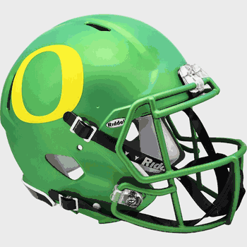 Oregon Ducks  Authentic Speed Full Size Football Helmet Apple Green