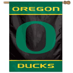 Oregon Ducks Banner 27x37 Vertical O Logo Design