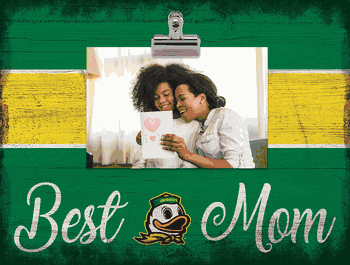 Oregon Ducks Best Mom with Stripe Clip Frame